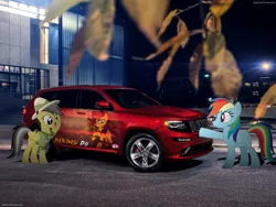 Size: 1600x1200 | Tagged: artist:chevrolet-evilimpala, daring do, derpibooru import, jeep, jeep grand cherokee, paint job, ponies in real life, rainbow dash, safe, wallpaper