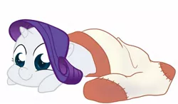 Size: 1029x600 | Tagged: safe, artist:egophiliac, artist:tehresistance, derpibooru import, edit, rarity, pony, unicorn, clothes, cute, filly, recolor, sock, sock filly, socks