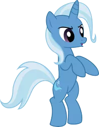 Size: 4500x5762 | Tagged: safe, artist:jaaryx13, derpibooru import, trixie, pony, absurd resolution, bipedal, rearing, simple background, solo, transparent background, vector
