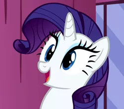 Size: 800x700 | Tagged: derpibooru import, happy, rarity, reaction image, safe, screencap