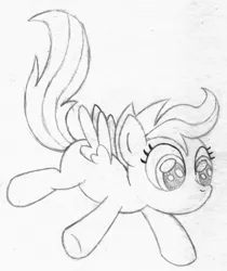 Size: 3232x3850 | Tagged: artist:legeden, derpibooru import, falling, safe, scootaloo, sketch