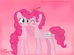 Size: 2000x1500 | Tagged: artist:antonellax100, blushing, bubble berry, bubblepie, derpibooru import, female, kissing, male, pinkie pie, rule 63, safe, self ponidox, shipping, straight