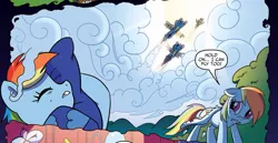 Size: 1039x535 | Tagged: derpibooru import, idw, nightmare, official comic, rainbow dash, safe, spoiler:comic, spoiler:comic05