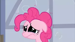 Size: 1366x768 | Tagged: about to cry, baby cakes, big eyes, crying, dilated pupils, floppy ears, heartbreak, hub logo, pinkie pie, sad, safe, screencap, solo, teary eyes, wavy mouth