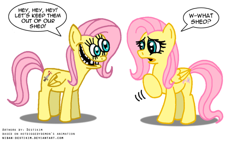 209142 Artistniban Destikim Derpibooru Import Duality Fluttershed Fluttershy Mov 2276