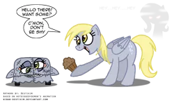 Size: 884x525 | Tagged: grimdark, artist:niban-destikim, derpibooru import, derpy hooves, fluttershy, pegasus, pony, .mov, female, fluttershed, imminent death, mare, muffin, murdershy, this will end in death, this will end in tears, this will end in tears and/or death, toaster, toaster cozy