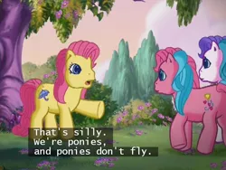 Size: 640x480 | Tagged: a very pony place, derpibooru import, g3, heart bright, irony, merriweather, safe, star flight, subtitles, two for the sky