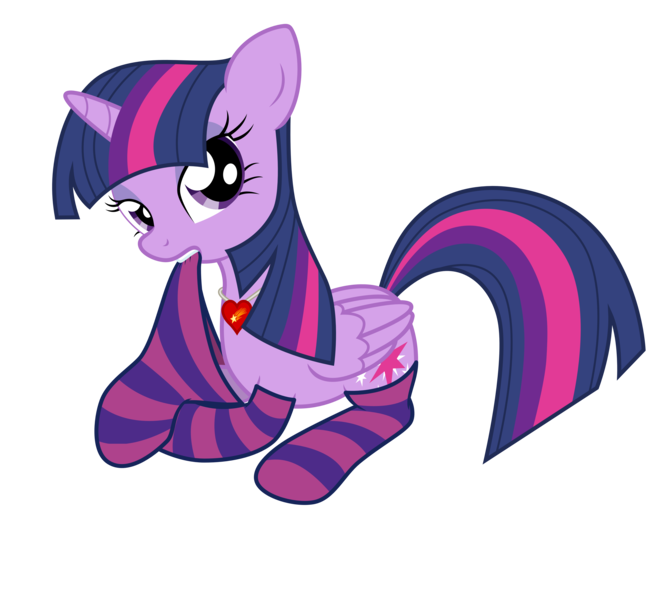 Size: 5000x4500 | Tagged: safe, artist:jcosneverexisted, artist:northernthestar, derpibooru import, twilight sparkle, twilight sparkle (alicorn), alicorn, pony, absurd resolution, clothes, female, mare, simple background, socks, solo, stockings, striped socks, transparent background, vector