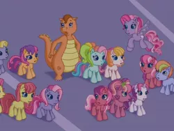 Size: 640x480 | Tagged: background pony, boy ponies, boy pony, cheerilee (g3), cherry blossom (g3), daisyjo, derpibooru import, fiesta flair, g3, g3.5, rainbow dash (g3), safe, scootaloo (g3), starsong, sweetie belle (g3), toola roola, twinkle wish adventure, whimsey weatherbe
