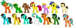 Size: 1024x380 | Tagged: safe, artist:rongothepony, derpibooru import, oc, unofficial characters only, alicorn, earth pony, pegasus, pony, unicorn, pony creator, adoptable, alicorn oc