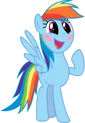 Size: 6000x8599 | Tagged: absurd resolution, artist:firestorm-can, blushing, fangasm, happy, ohmygosh, rainbow dash, safe, simple background, solo, transparent background, vector, wingboner