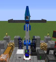 Size: 712x788 | Tagged: derpibooru import, game screencap, minecraft, missile, mod, no pony, safe, vinyl scratch