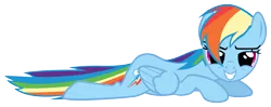 Size: 3500x1387 | Tagged: safe, artist:poniiandii, derpibooru import, rainbow dash, bedroom eyes, looking at you, simple background, solo, transparent background, vector