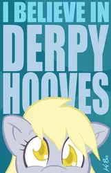 Size: 482x750 | Tagged: artist:kevinbolk, derpy hooves, motivational, poster, safe, solo, text