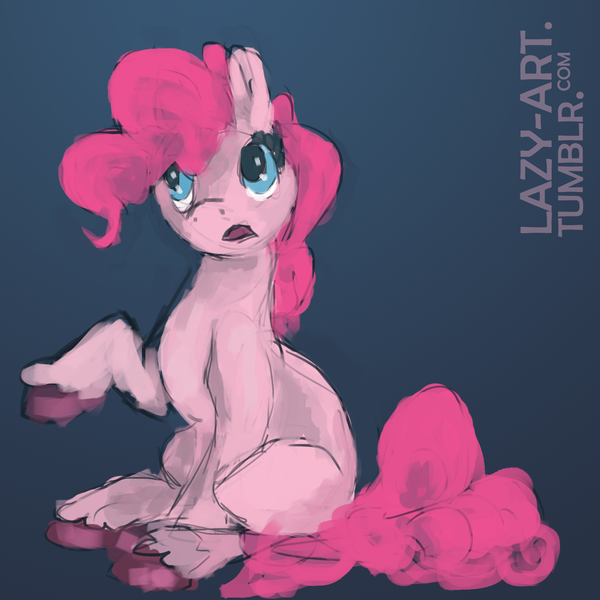 Size: 1500x1500 | Tagged: safe, artist:weepysheep, derpibooru import, pinkie pie, 30 minute art challenge, unshorn fetlocks