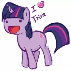 Size: 454x454 | Tagged: safe, artist:tenchi-outsuno, derpibooru import, twilight sparkle, female, image, lesbian, png, shipping, solo, twixie