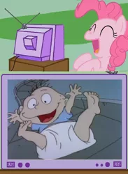 Size: 512x700 | Tagged: derpibooru import, exploitable meme, pinkie pie, rugrats, safe, tommy pickles, tv meme