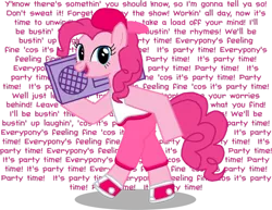 Size: 900x695 | Tagged: safe, artist:thelastgherkin, derpibooru import, party time, pinkie pie, earth pony, pony, female, hilarious in hindsight, mare, parody, rap, rapper, titanic, titanic the legend goes on