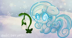 Size: 1000x533 | Tagged: safe, artist:starlightlore, derpibooru import, oc, oc:snowdrop, unofficial characters only, pegasus, pony, snowdrop (animation), winter