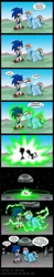 Size: 840x4296 | Tagged: artist:niban-destikim, astronaut, chaos control, comic, crossover, double rainboom, moon, rainbow dash, safe, shadow the hedgehog, shocked, sonic the hedgehog (series), teleportation, vulgar