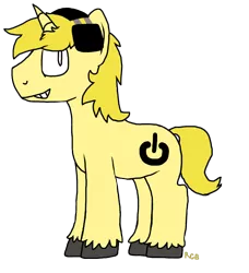 Size: 1122x1232 | Tagged: safe, artist:rainbow-gear-brooks, derpibooru import, ponified, pewdiepie