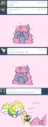 Size: 736x1944 | Tagged: artist:carnifex, ask velvet, bravest warriors, comic, derpibooru import, g1, g1 to g4, generation leap, oc, oc:strap, oc:velvet, safe, surprise, tumblr