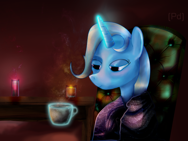 Size: 4096x3072 | Tagged: artist:pdan4, derpibooru import, safe, tea, trixie