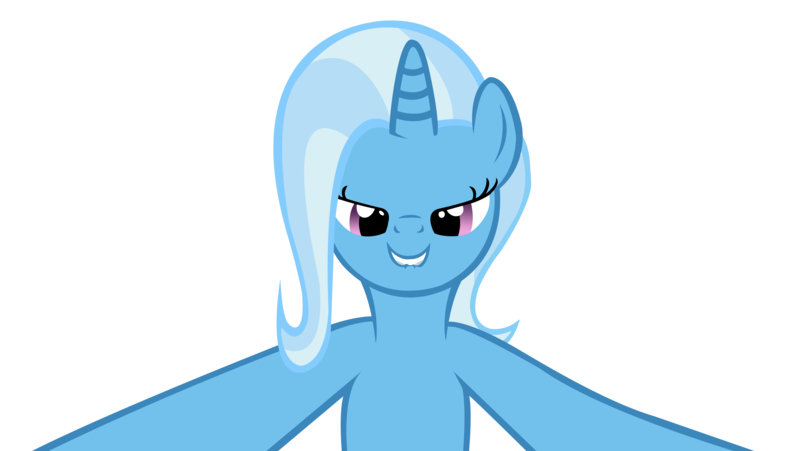 Size: 3963x2236 | Tagged: safe, artist:sofunnyguy, derpibooru import, trixie, bedroom eyes, lip bite, looking at you, simple background, transparent background, vector