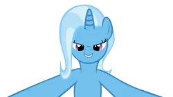 Size: 3963x2236 | Tagged: safe, artist:sofunnyguy, derpibooru import, trixie, bedroom eyes, lip bite, looking at you, simple background, transparent background, vector