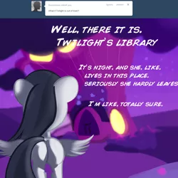 Size: 1100x1100 | Tagged: artist:cosmonaut, derpibooru import, filly, golden oaks library, lets ask rumble, library, plot, rule 63, rumble, safe, tumble