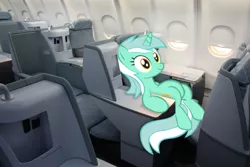 Size: 1023x683 | Tagged: aircraft, derpibooru import, irl, jet, lyra heartstrings, plane, ponies in real life, safe, sitting lyra