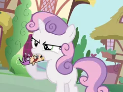 Size: 800x600 | Tagged: safe, artist:sweetieburger, derpibooru import, edit, edited screencap, screencap, sweetie belle, april fool, the april fool, the fairly oddparents