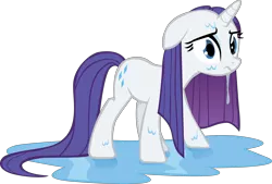 Size: 5968x4034 | Tagged: absurd resolution, artist:gyrotech, derpibooru import, rarity, safe, simple background, solo, transparent background, vector, water, wet, wet mane, wet mane rarity