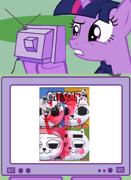 Size: 562x770 | Tagged: grimdark, derpibooru import, twilight sparkle, cat soup, exploitable meme, tv meme