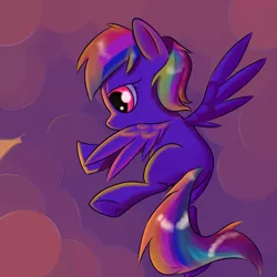 Size: 2222x2222 | Tagged: artist:pyrewing, cloud, cloudy, derpibooru import, filly, filly rainbow dash, rainbow dash, safe, solo