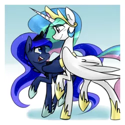 Size: 650x650 | Tagged: artist:oscarina1234, derpibooru import, princess celestia, princess luna, safe