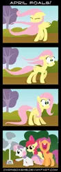 Size: 2000x5614 | Tagged: apple bloom, artist:daringdashie, comic, cutie mark crusaders, derpibooru import, fan, fluttershy, safe, scootaloo, sweetie belle