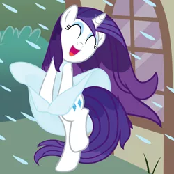 Size: 5000x5000 | Tagged: absurd resolution, artist:beavernator, clothes, derpibooru import, dress, marilyn monroe, movie reference, rain, rarity, safe, solo, the seven year itch, vector, wet, wet mane, wet mane rarity, wind