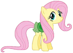 Size: 8192x5987 | Tagged: safe, artist:thatguy1945, derpibooru import, fluttershy, pegasus, pony, absurd resolution, female, looking at you, mare, saddle, simple background, solo, standing, tack, transparent background, vector