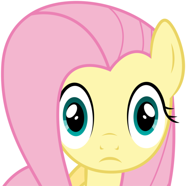 Size: 3735x3735 | Tagged: safe, artist:ambits, derpibooru import, fluttershy, pegasus, pony, simple background, solo, thousand yard stare, transparent background, vector