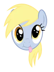 Size: 700x930 | Tagged: safe, artist:chubble-munch, derpibooru import, derpy hooves, pegasus, pony, cute, cute face, face, female, head, mare, simple background, solo, tongue out, transparent background, vector