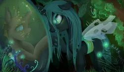 Size: 7000x4100 | Tagged: absurd resolution, artist:fly-gray, changeling, changelingified, cocoon, dead source, derpibooru import, queen chrysalis, safe