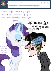 Size: 500x699 | Tagged: safe, artist:tenaflyviper, derpibooru import, rarity, human, crossover, gravity falls, robbie v.