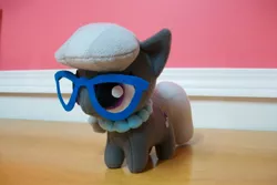 Size: 1600x1066 | Tagged: artist needed, safe, derpibooru import, silver spoon, earth pony, pony, chibi, cute, female, filly, glasses, hnnng, irl, jewelry, necklace, pearl necklace, photo, plushie, silverbetes, solo