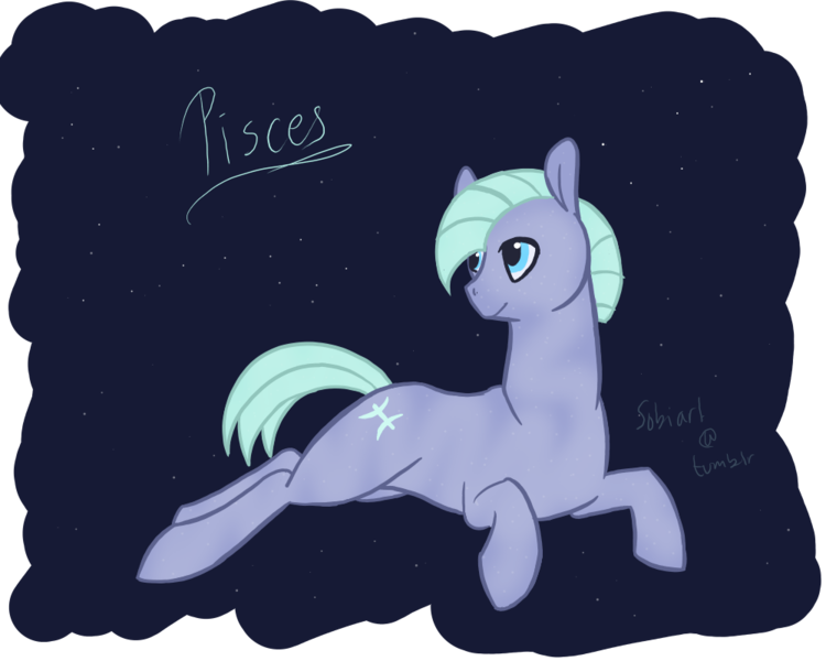 Size: 1000x800 | Tagged: 30 minute art challenge, artist:sobi, derpibooru import, pisces, ponified, safe, zodiac