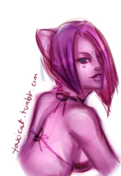 Size: 413x600 | Tagged: 30 minute art challenge, artist:taxicat, bikini, breasts, clothes, derpibooru import, eared humanization, human, humanized, suggestive, swimsuit, vidala swoon