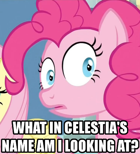 Size: 454x500 | Tagged: derpibooru import, fluttershy, image macro, pinkie pie, reaction image, safe