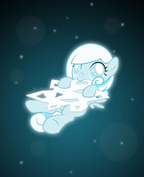 Size: 600x736 | Tagged: artist:tehjadeh, cute, derpibooru import, nom, num, oc, oc:snowdrop, safe, snow, snowbetes, snowflake, stars, weapons-grade cute