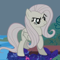 Size: 404x404 | Tagged: safe, derpibooru import, screencap, fluttershy, pegasus, pony, the return of harmony, animated, cropped, cute, discorded, female, flutterbitch, flutterbrute, fluttercruel, gif, mare, pure unfiltered evil, shyabetes, solo, stomping