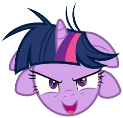 Size: 5000x4824 | Tagged: safe, artist:zutheskunk traces, derpibooru import, twilight sparkle, crab pony, pony, spider, .svg available, absurd resolution, female, floppy ears, insanity, mare, reaction image, simple background, solo, spider sparkle, transparent background, twilight snapple, vector, vector trace